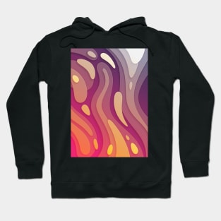 Inner stream | Fluid Psychedelic Contemporary Art Hoodie